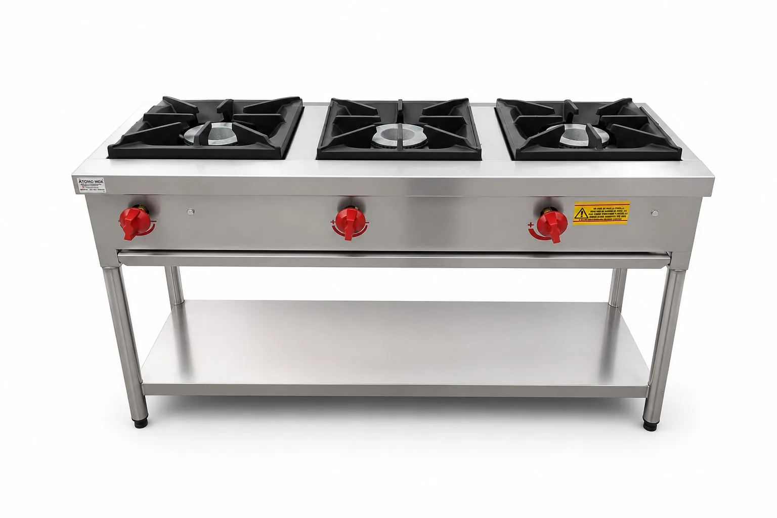 Parrilla de Fierro Vaciado de 3 quemadores reforzada